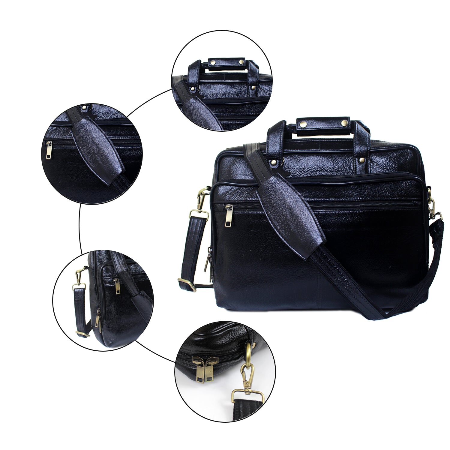 Genuine Real Leather Laptop Bag 16 inches Briefcase Men/Women Handmade Messenger Adjustable Shoulder Bag for Business Office Travel Genuine Real Leather Laptop Bag 16 inches Briefcase Men/Women Handmade Messenger Adjustable Shoulder Bag for Business Office Travel